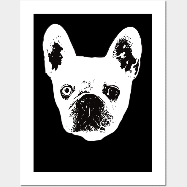 French Bulldog Face Wall Art by DoggyStyles